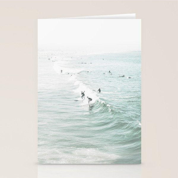 Surfer Waves Coastal Ocean Stationery Card Gallery Image 2
