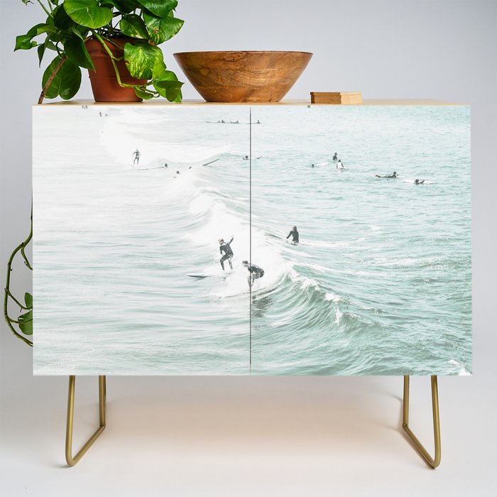 Surfer Waves Coastal Ocean Credenza Gallery Image 1