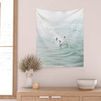 Surfer Waves Coastal Ocean Wall Tapestry Gallery Image 2
