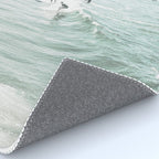 Surfer Waves Coastal Ocean Rug Gallery Image 4
