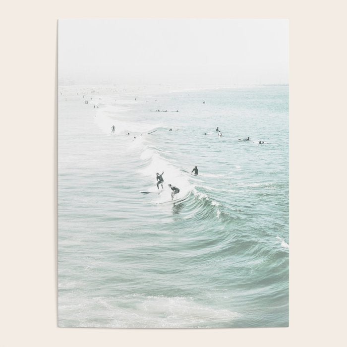 Surfer Waves Coastal Ocean Poster Gallery Image 4