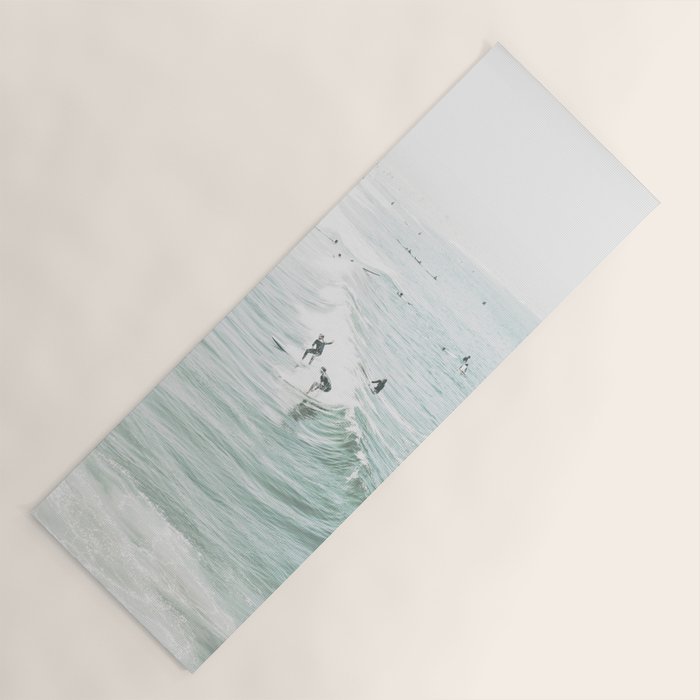 Surfer Waves Coastal Ocean Yoga Mat Gallery Image 1