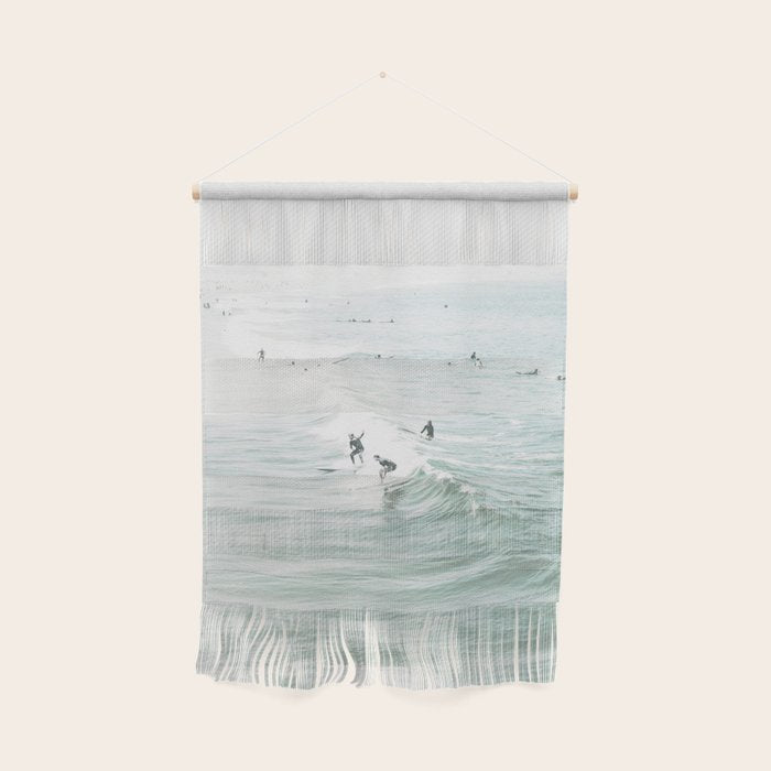 Surfer Waves Coastal Ocean Wall Hanging Gallery Image 1