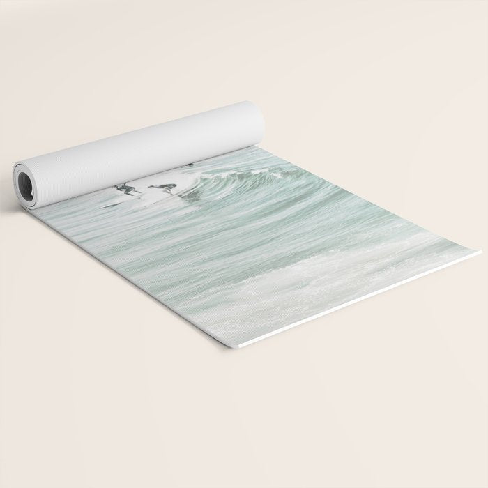 Surfer Waves Coastal Ocean Yoga Mat Gallery Image 2