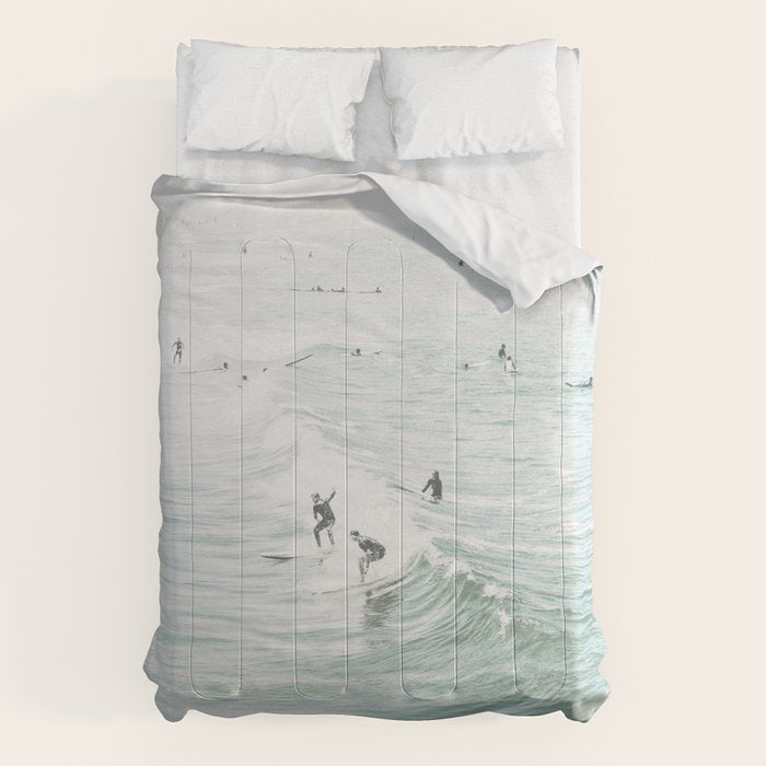 Surfer Waves Coastal Ocean Comforter Gallery Image 6
