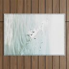 Surfer Waves Coastal Ocean Outdoor Rug Gallery Image 1