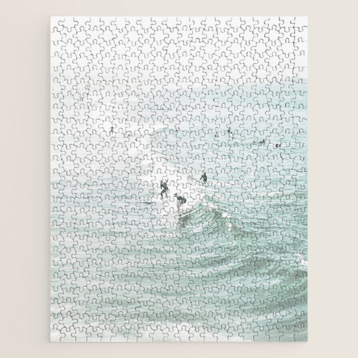 Surfer Waves Coastal Ocean Jigsaw Puzzle Gallery Image 1