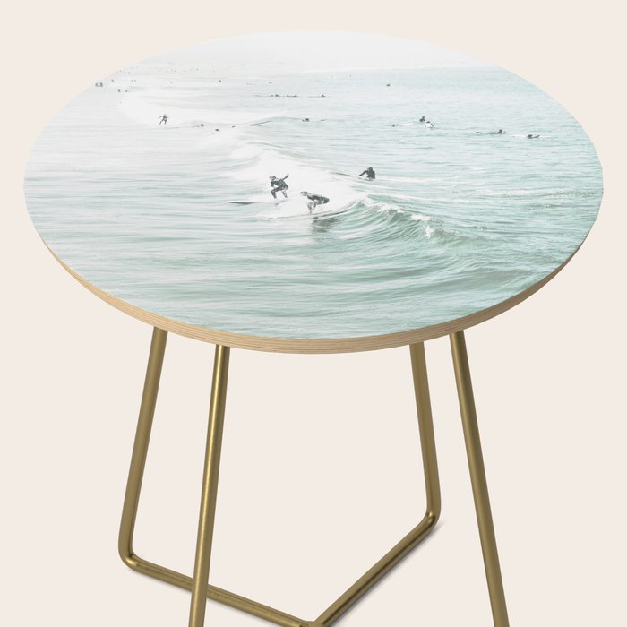 Surfer Waves Coastal Ocean Side Table Gallery Image 2