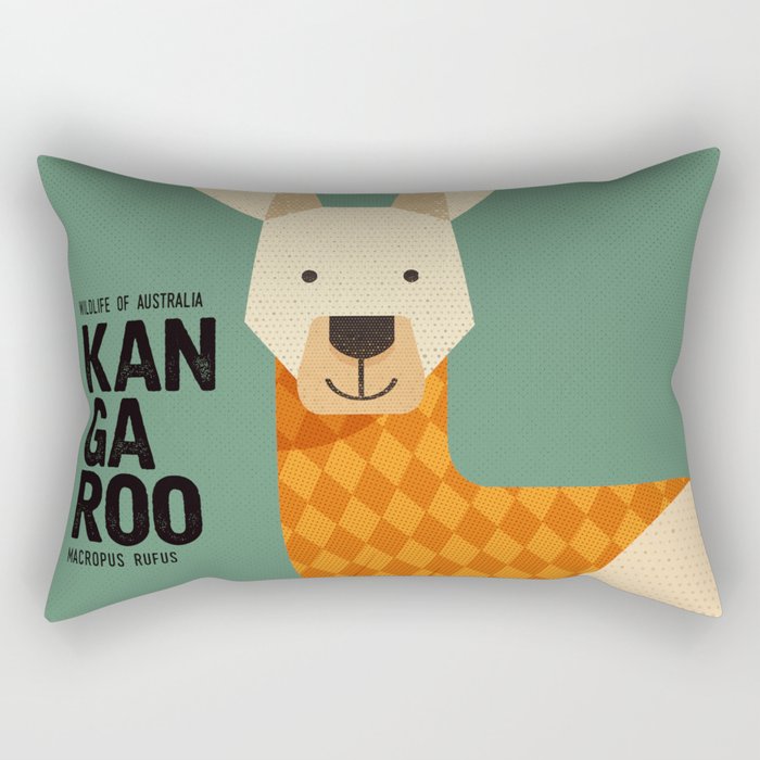 Hello Kangaroo Rectangular Pillow Gallery Image 2