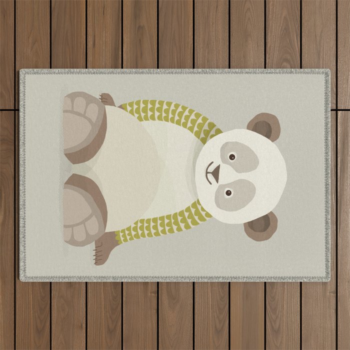 Whimsical Giant Panda Outdoor Rug Gallery Image 1