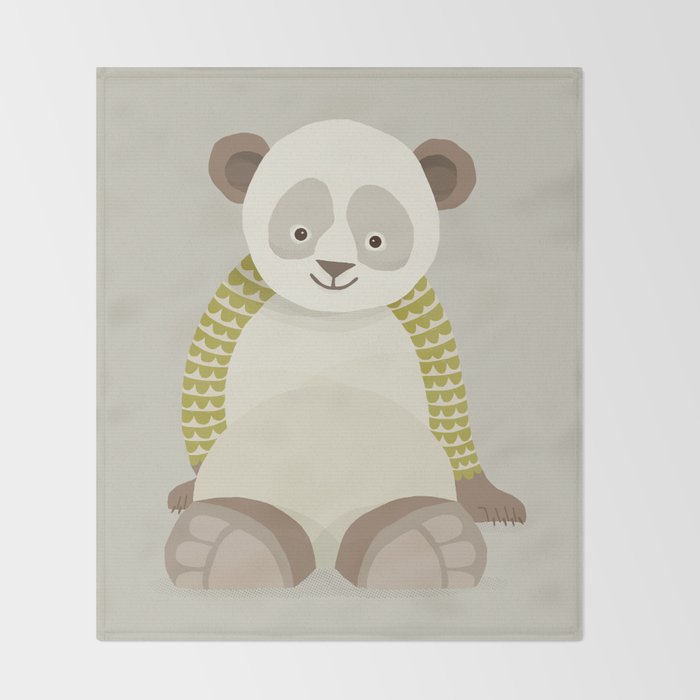 Whimsical Giant Panda Throw Blanket Gallery Image 2