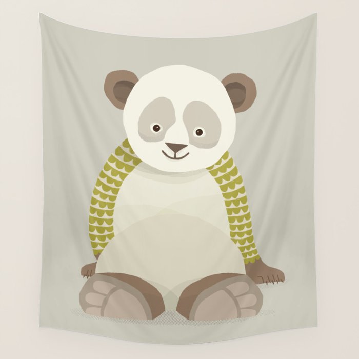 Whimsical Giant Panda Wall Tapestry Gallery Image 4