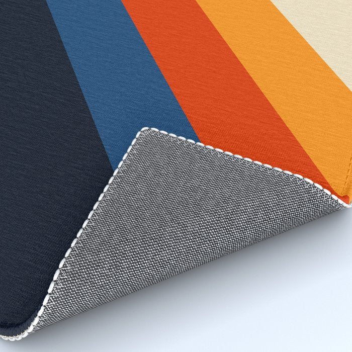 Colorful Classic Retro 70s Vintage Style Stripes - Padona Rug Gallery Image 4