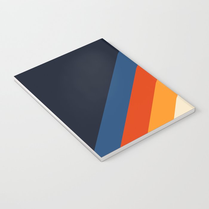 Colorful Classic Retro 70s Vintage Style Stripes - Padona Notebook Gallery Image 3