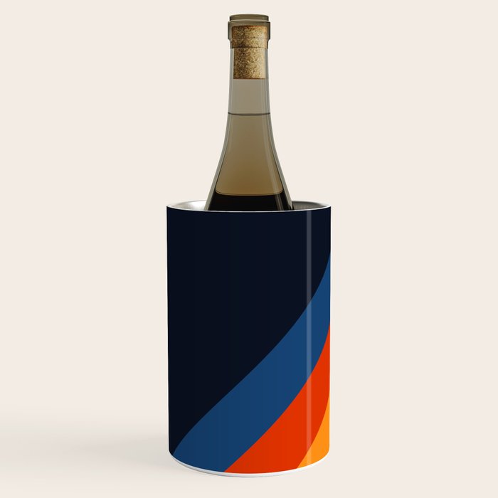 Colorful Classic Retro 70s Vintage Style Stripes - Padona Wine Chiller Gallery Image 2
