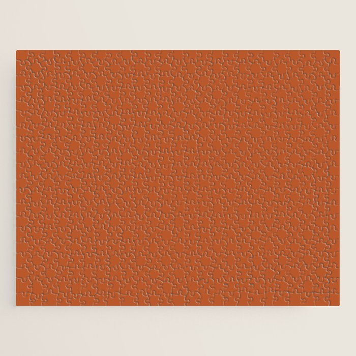Warm Spiced Orange Solid Color Jigsaw Puzzle Gallery Image 1