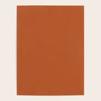 Warm Spiced Orange Solid Color Poster Gallery Image 4