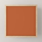 Warm Spiced Orange Solid Color Mini Art Print Gallery Image 1
