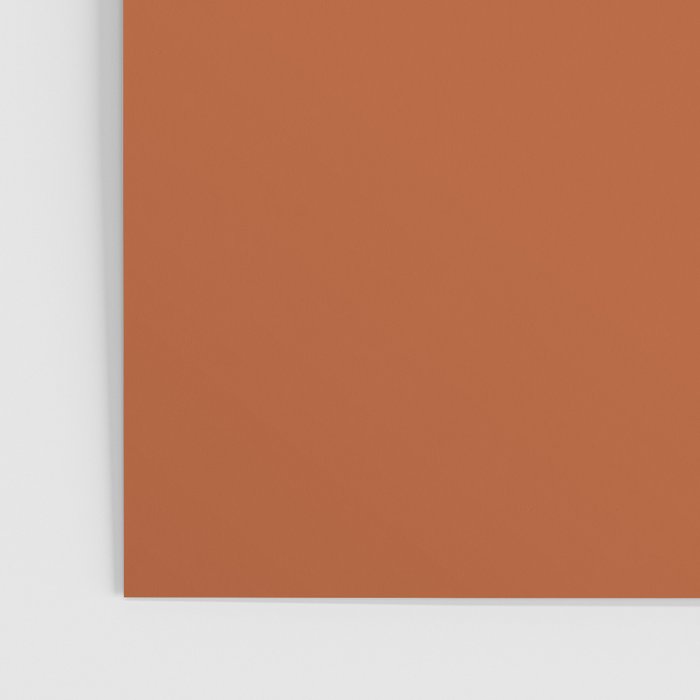 Warm Spiced Orange Solid Color Poster Gallery Image 3