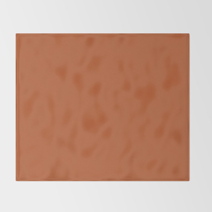 Warm Spiced Orange Solid Color Throw Blanket Gallery Image 2