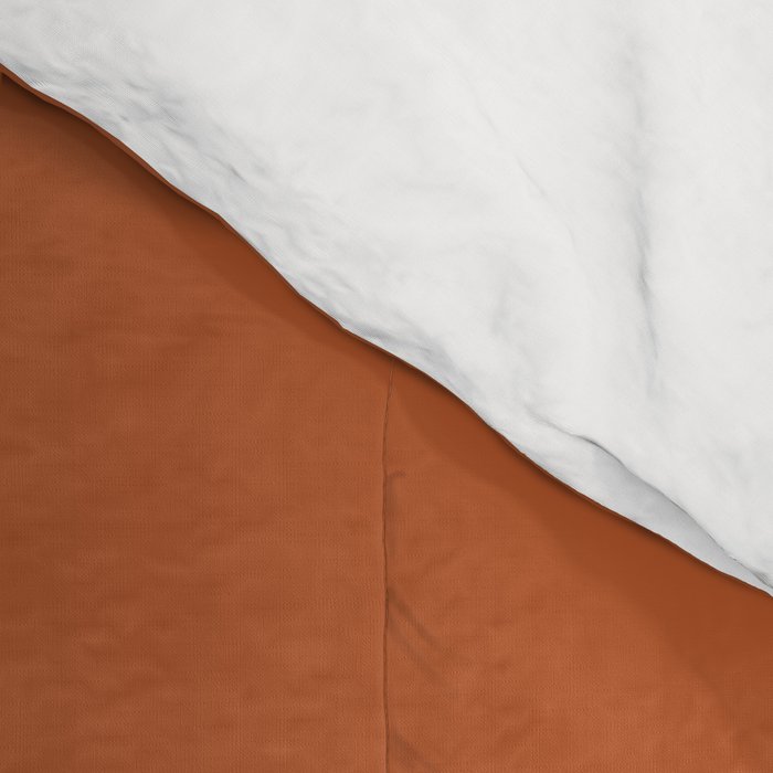 Warm Spiced Orange Solid Color Comforter Gallery Image 4