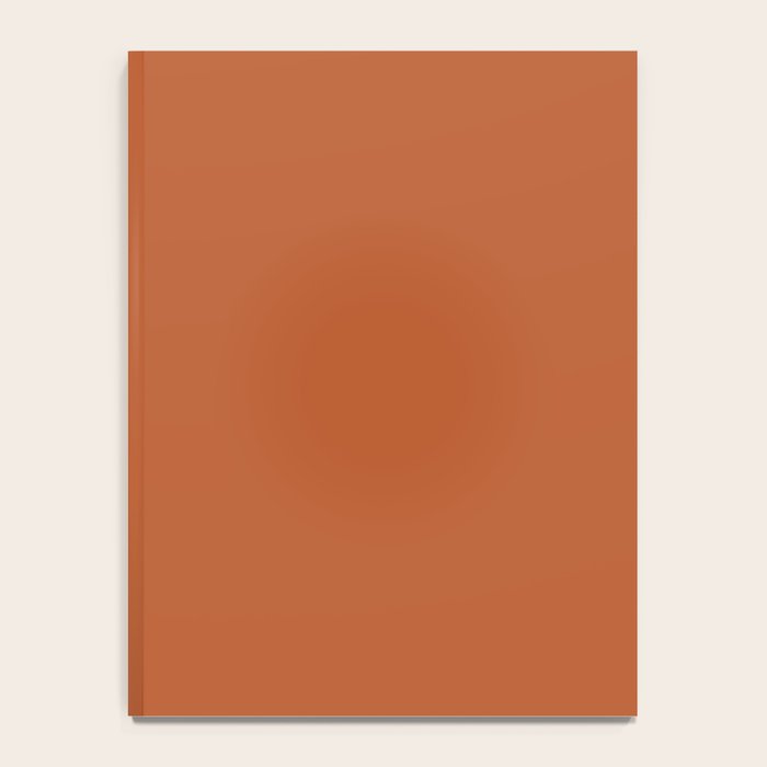 Warm Spiced Orange Solid Color Notebook Gallery Image 4