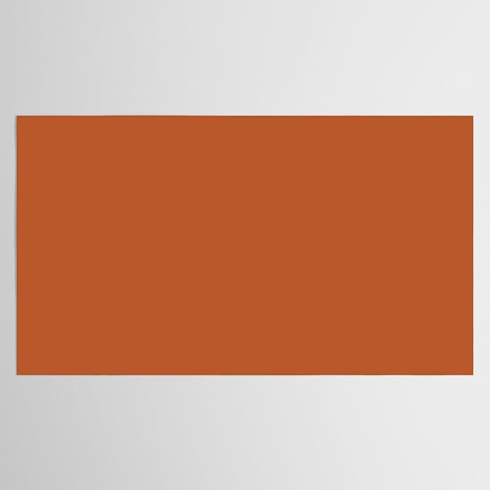 Warm Spiced Orange Solid Color Tablecloth Gallery Image 2