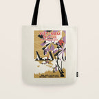 Vietnam Vintage Asian Travel Poster, 1950s Tote Bag Gallery Image 1