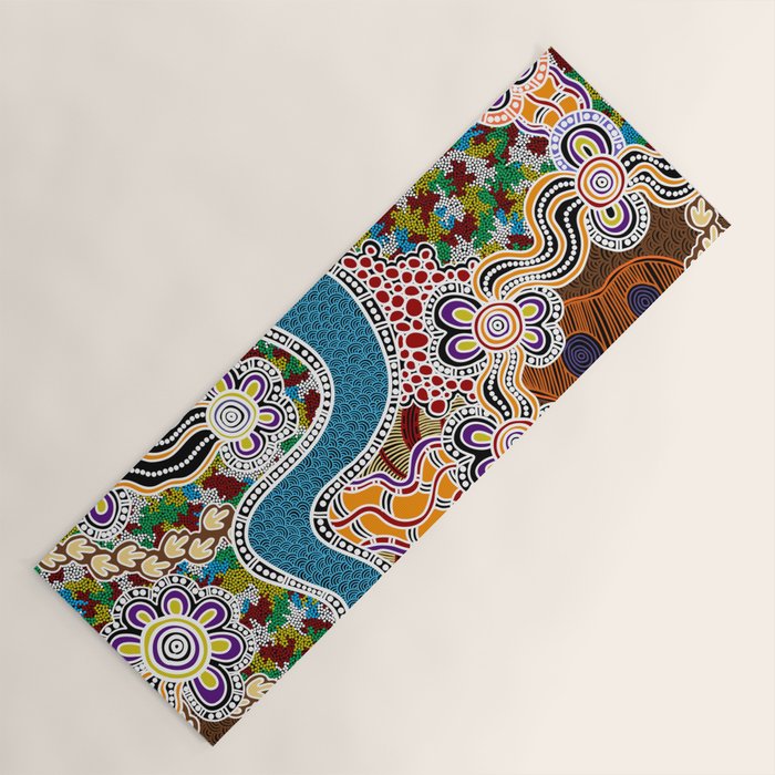 Authentic Aboriginal Art -  Yoga Mat Gallery Image 1