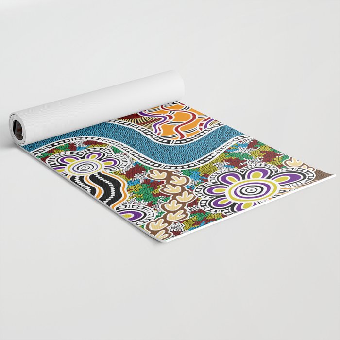 Authentic Aboriginal Art -  Yoga Mat Gallery Image 2