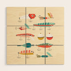 Fishing Lures Wood Wall Art Gallery Image 1