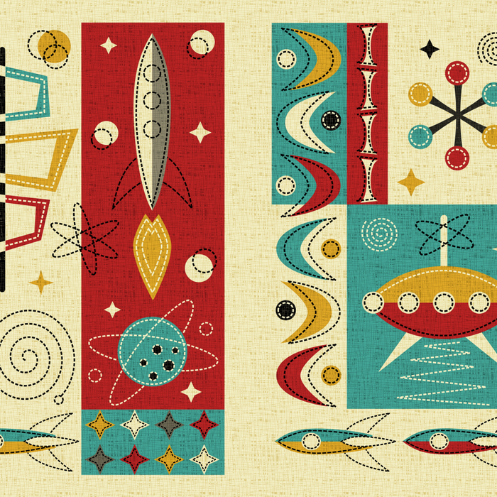 Retro Space Age Fun! ©studioxtine Coffee Mug Gallery Image 2