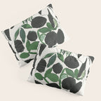Green and Black Still Life Pillow Sham Gallery Image 3
