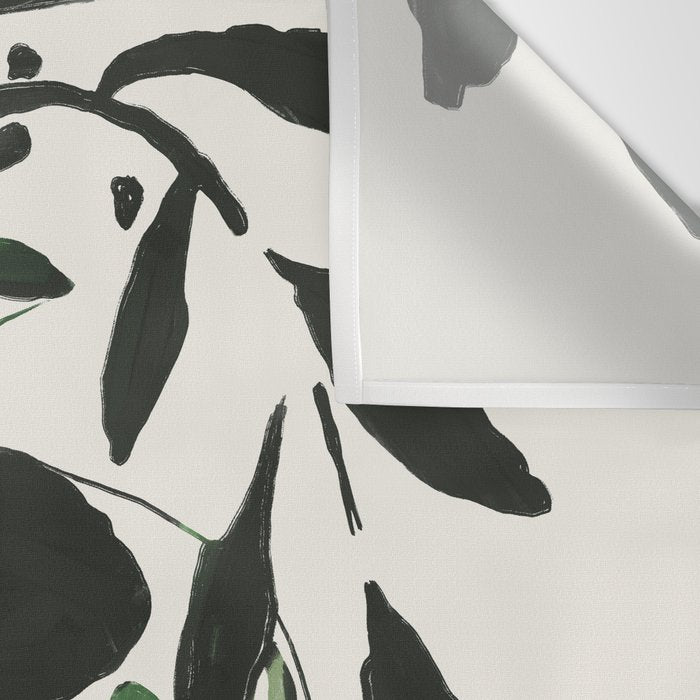Green and Black Still Life Wall Tapestry Gallery Image 3