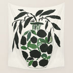 Green and Black Still Life Wall Tapestry Gallery Image 4
