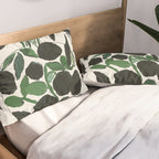 Green and Black Still Life Pillow Sham Gallery Image 2