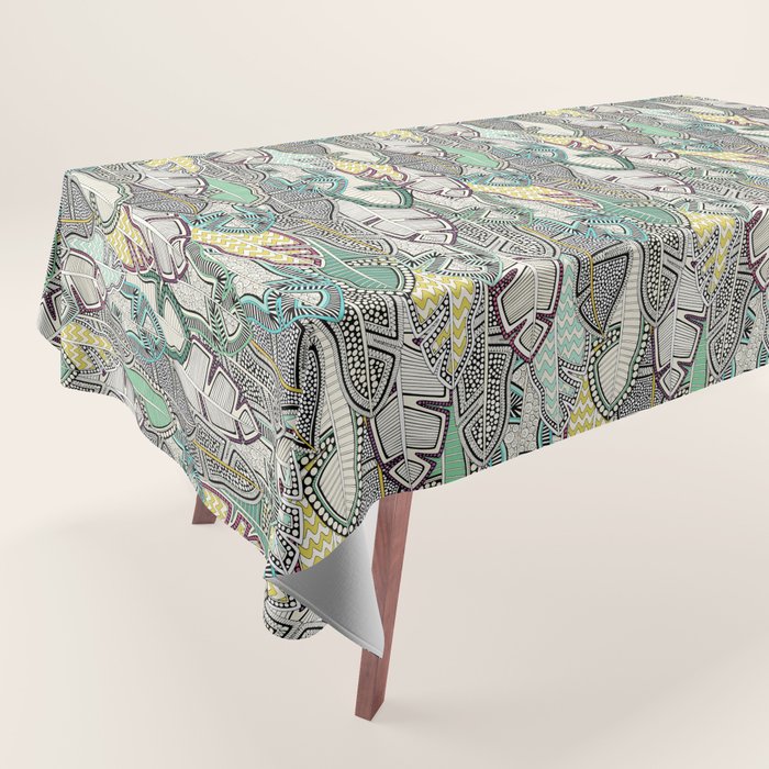layered palm leaves Tablecloth Gallery Image 1