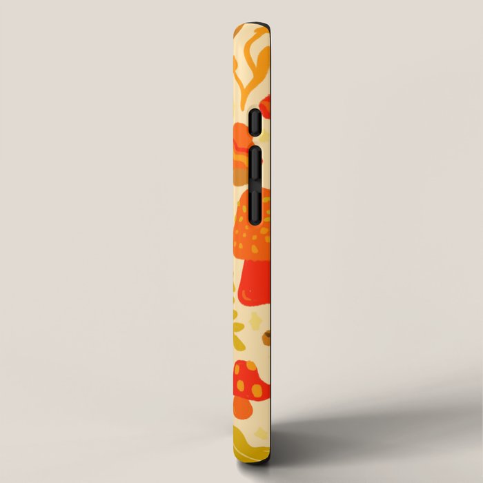 Spring Mushroom Print iPhone Case Gallery Image 2