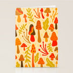 Spring Mushroom Print Stationery Card Gallery Image 2