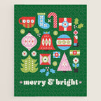 Merry & Bright Christmas | Green Jigsaw Puzzle Gallery Image 1