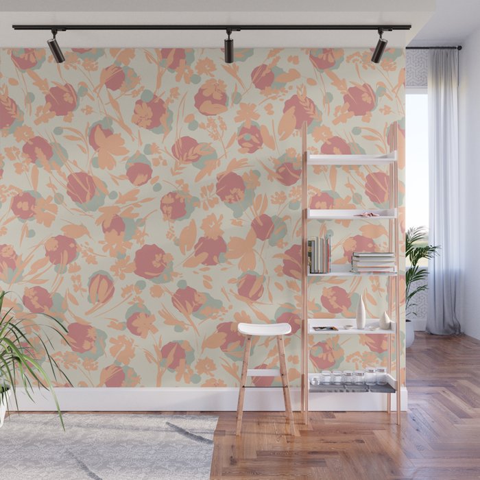 Abstract wild garden 2SM Wall Mural Gallery Image 1