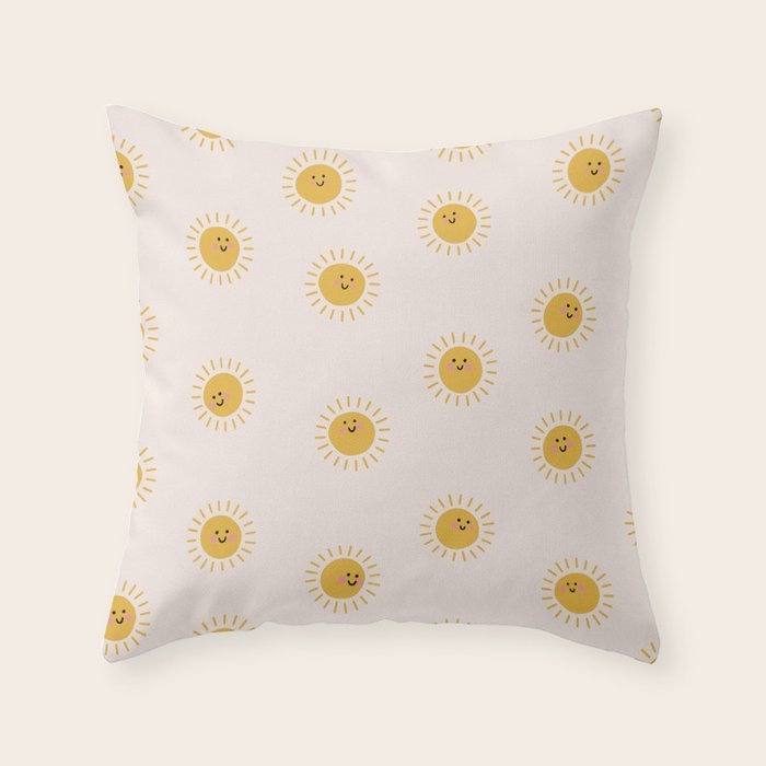 Happy Sunshine Throw Pillow Gallery Image 6