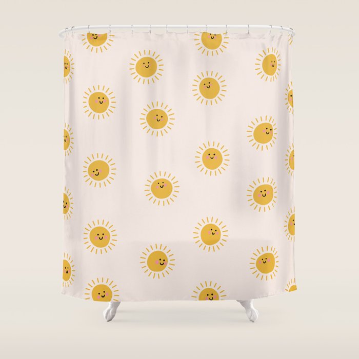 Happy Sunshine Shower Curtain Gallery Image 1