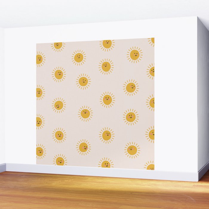 Happy Sunshine Wall Mural Gallery Image 2