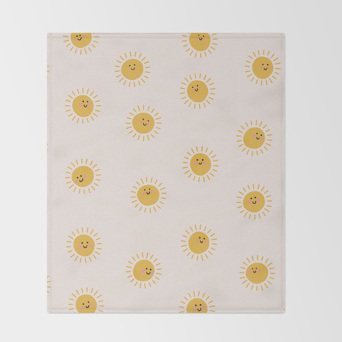 Happy Sunshine Throw Blanket Gallery Image 2