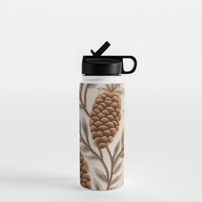 Holiday Decorative Pinecone Water Bottle Gallery Image 1