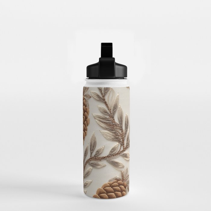 Holiday Decorative Pinecone Water Bottle Gallery Image 2