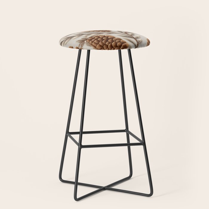 Holiday Decorative Pinecone Stool Gallery Image 1