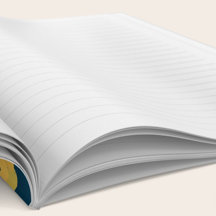 Abstract florals- pink and teal blue Notebook Gallery Image 2