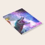 Chicken Riding Dinosaur In Space Notebook Gallery Image 2